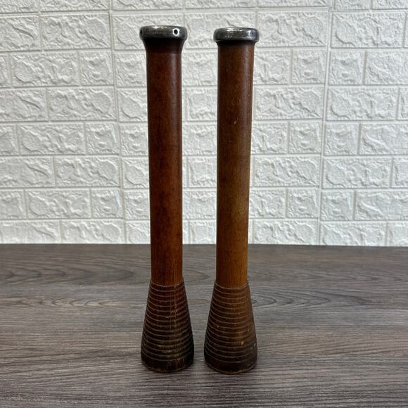 Vintage Wooden Textile Mill Spindle Spool Bobbin Rustic Beehive Industrial 12" - Picture 1 of 4